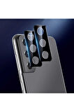Samsung Galaxy S21 Ultra Uyumlu Zore Kamera Lens Koruyucu Cam Filmi