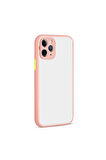 Apple iPhone 12 Pro Max Uyumlu Kılıf Zore Hux Kapak Pembe