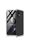 Samsung Galaxy A72 Uyumlu Kılıf Zore Ays Kapak Siyah-Gri