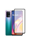 Oppo Reno 5 Lite Uyumlu Zore Kenarları Kırılmaya Dayanıklı Cam Ekran Koruyucu