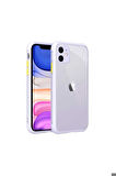 Apple iPhone 11 Uyumlu Kılıf Zore Kaff Kapak Mor