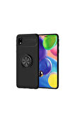 Samsung Galaxy A01 Core Uyumlu Kılıf Zore Ravel Silikon Kapak Siyah