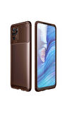 Xiaomi Redmi Note 10S Uyumlu Kılıf Zore Negro Silikon Kapak Kahverengi