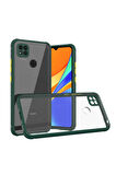 Xiaomi Redmi 9C Uyumlu Kılıf Zore Kaff Kapak Koyu Yeşil