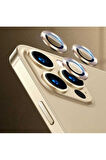 Apple iPhone 13 Pro Uyumlu CL-04 Kamera Lens Koruyucu Gold