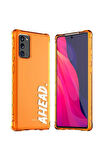 Samsung Galaxy Note 20 Uyumlu Kılıf Araree Lettering Kapak Turuncu