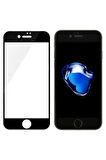 Apple iPhone 7 Uyumlu Zore 3D Muzy Temperli Cam Ekran Koruyucu Siyah