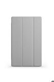 Lenovo M10 TB-X306F Gen.2 Uyumlu Zore Smart Cover Standlı 1-1 Kılıf Gri