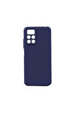 Xiaomi Redmi Note 11S Global Uyumlu Kılıf Zore Biye Silikon Lacivert