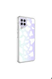 Samsung Galaxy M22 Uyumlu Kılıf Zore M-Blue Desenli Kapak Cow No2