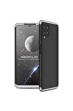 Samsung Galaxy M32 Uyumlu Kılıf Zore Ays Kapak Siyah-Gri