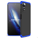 Xiaomi Redmi Note 11 Pro 5G Uyumlu Kılıf Zore Ays Kapak Siyah-Mavi