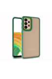 Samsung Galaxy A73 Uyumlu Kılıf Zore Flora Kapak Yeşil
