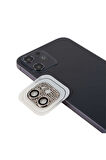 Apple iPhone 12 Uyumlu CL-08 Kamera Lens Koruyucu Gümüş