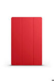 Samsung Galaxy Tab S8 Ultra SM-X900 Uyumlu Zore Smart Cover Standlı 1-1 Kılıf Kırmızı
