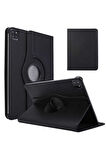 Apple iPad Air 10.9 2022 (5.Nesil) Uyumlu Zore Dönebilen Standlı Kılıf Siyah