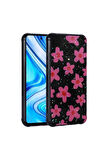 Xiaomi Redmi Note 9 Pro Uyumlu Kılıf Simli Desenli Kamera Korumalı Parlak Zore Popy Kapak Çiçek
