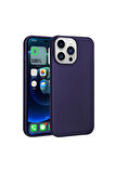 Apple iPhone 14 Pro Max Uyumlu Kılıf Zore Premier Silikon Kapak Derin Mor