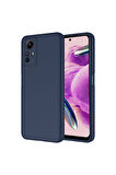 Xiaomi Redmi Note 12S Uyumlu Kılıf Zore Mara Lansman Kapak Lacivert
