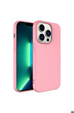 Apple iPhone 14 Pro Max Uyumlu Kılıf Zore LSR Lansman Kapak Pembe Açık
