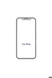 Apple iPhone 14 Pro Max Uyumlu Zore Rika Premium Temperli Cam Ekran Koruyucu