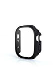 Apple Watch Ultra 49mm Uyumlu Kasa ve Ekran Koruyucu Zore Watch Gard 19 Siyah