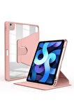 Apple iPad 10.9 2022 (10.Nesil) Uyumlu Kılıf Zore Nayn Dönebilen Standlı Kılıf Pembe