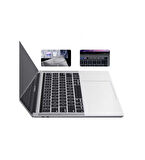 Apple Macbook 15.4' Pro A1286 Retina Zore Klavye Koruyucu Şeffaf Silikon Ped