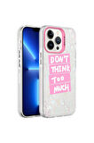 Apple iPhone 13 Pro Max Uyumlu Kılıf Mermer Desenli Zore Marbello Kapak Pembe