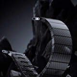 Apple Watch 7 41mm Uyumlu Kordon Karbon Fiber 600D Zore KRD-90 Kayış