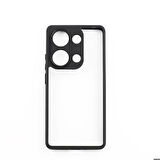 Xiaomi Redmi Note 13 Pro 4G Uyumlu Kılıf Kamera Korumalı Şeffaf Arka Yüzey Zore New Roll Kapak