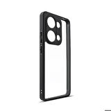 Xiaomi Redmi Note 13 Pro 4G Uyumlu Kılıf Kamera Korumalı Şeffaf Arka Yüzey Zore New Roll Kapak