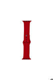 Apple Watch Ultra 49mm Uyumlu Band Serisi Klasik Kordon Silikon Strap Kayış Chinese Red