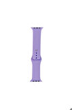 Apple Watch Ultra 49mm Uyumlu Band Serisi Klasik Kordon Silikon Strap Kayış Lavender