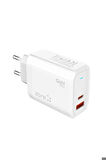 Zore Always-02 GaN Tech Type-C PD4.0 USB-A QC3.0 Hızlı Şarj Özellikli Seyahat Şarj Başlığı 45W