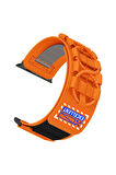 Apple Watch 42mm Uyumlu Zore KRD-112 Orbital Örgülü Halat Tasarımlı Naylon Kumaş Hasır Kordon Turuncu