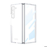 Samsung Galaxy Z Fold 6 Uyumlu Kılıf Sert PC Zore Full Camlı Kıpta Kapak Şeffaf