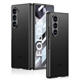 Samsung Galaxy Z Fold 6 Uyumlu Kılıf Titanyum Metal Tasarımlı Zore Kıpta Caz Kapak