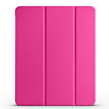 Apple iPad Pro 12.9 2022 M2 Uyumlu Zore Smart Cover Kalem Bölmeli Standlı 1-1 Kılıf