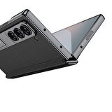 Samsung Galaxy Z Fold 6 Uyumlu Kılıf Deri Standlı Zore Kıpta Premium Kılıf