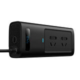 Baseus 150W Power Inverter Ac 220V Araç Içi Çakmaklık Çevirici Araç Çakmaklık Priz Dönüştürücü