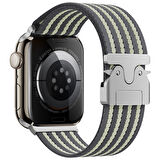 Apple Watch 44mm Uyumlu Zore KRD-133 Naylon Kumaş Hasır Örgülü Kordon