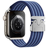 Apple Watch 44mm Uyumlu Zore KRD-133 Naylon Kumaş Hasır Örgülü Kordon