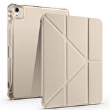 Apple iPad Air 11 2025 M3 Uyumlu Kılıf Zore Tri Folding Kalem Bölmeli Standlı Kılıf