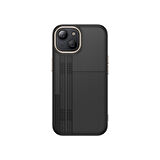 Apple iPhone 15 Uyumlu Kılıf M-safe Şarj Özellikli Karbon Fiber Görünümlü Zore Antina Kapak
