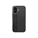 Apple iPhone 16 Uyumlu Kılıf M-safe Şarj Özellikli Karbon Fiber Görünümlü Zore Antina Kapak