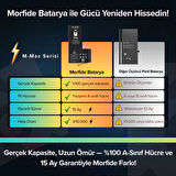 Apple iPhone 11 Pro Max Uyumlu 4510mAh Yüksek Kapasiteli Batarya Morfide M-Max – A Sınıf Hücre, 15 Ay Garantili