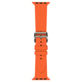 Apple Watch 7 41mm Uyumlu Kordon Silikon Yumuşak Esnek Metal Klipsli KRD-92 Kayış