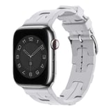 Apple Watch 7 41mm Uyumlu Kordon Silikon Yumuşak Esnek Metal Klipsli KRD-92 Kayış