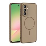 Samsung Galaxy A56 Uyumlu Kılıf M-safe Şarj Özellikli Zore Tea Kapak